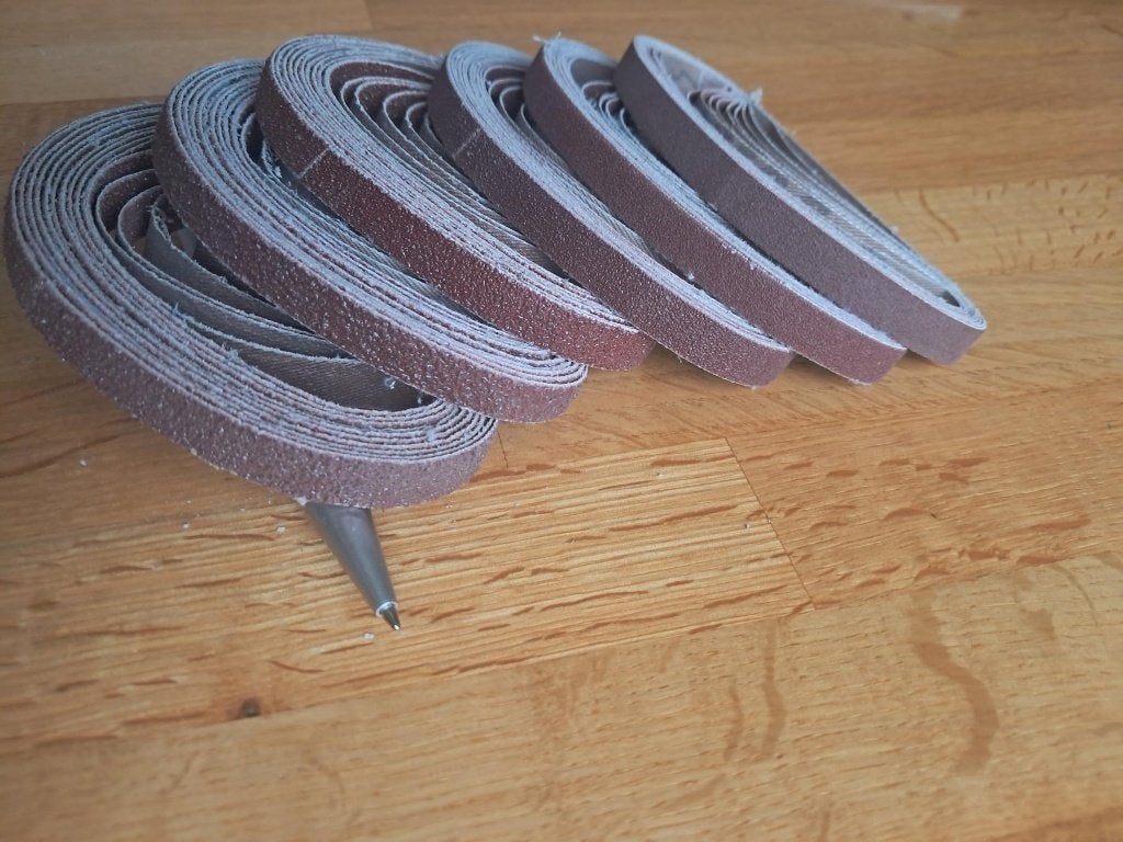 Te koop een set schuurbanden ( 10 x 330 ), Ophalen of Verzenden, Nieuw, 1200 watt of meer, Bandschuurmachine