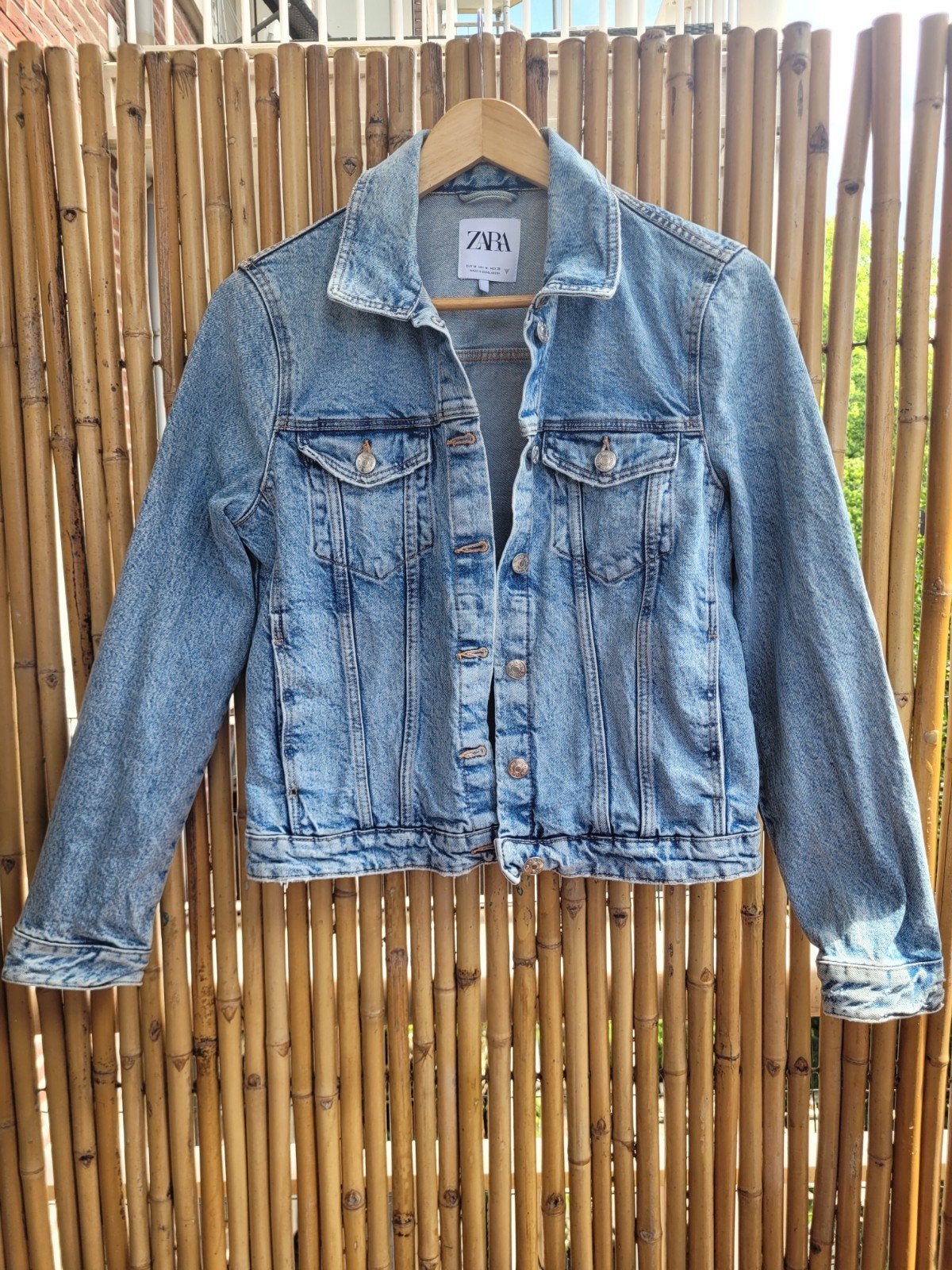 Spijkerjack van Zara., Maat 38/40 (M), Blauw, Zara, Ophalen of Verzenden