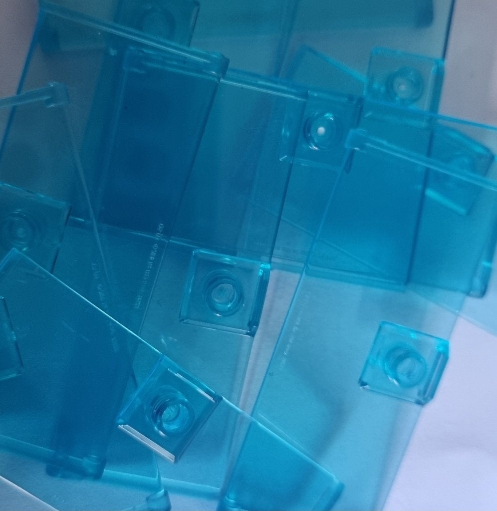 Lego 1x3x6 doors with stud handle, Transparant light blue, Ophalen of Verzenden, Nieuw, Losse stenen, Lego