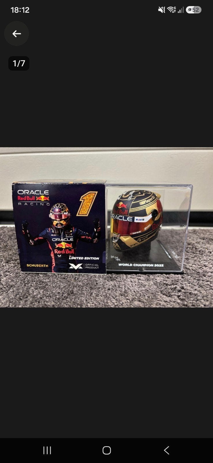 Max Verstappen 2023 Wereldkampioen Mini Helm, Ophalen of Verzenden, Nieuw, Formule 1