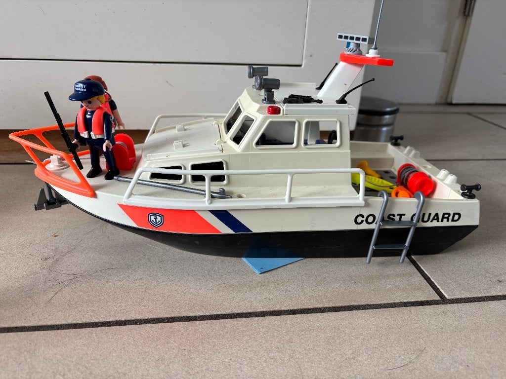 4448 Playmobil Kustwacht boot, Ophalen of Verzenden, Gebruikt, Losse onderdelen