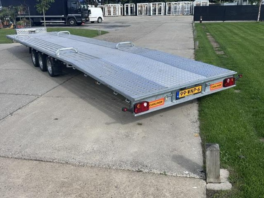 Autotransporter 8,1m elc. Lier 3 asser 3500 KG aanhangwagen, Auto diversen, Gebruikt