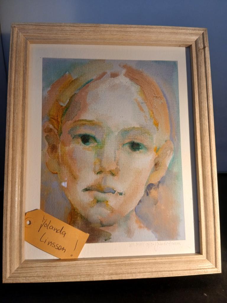 Schilderij Jolanda Linssen - Portret VIII-MMX, Antiek en Kunst, Ophalen of Verzenden