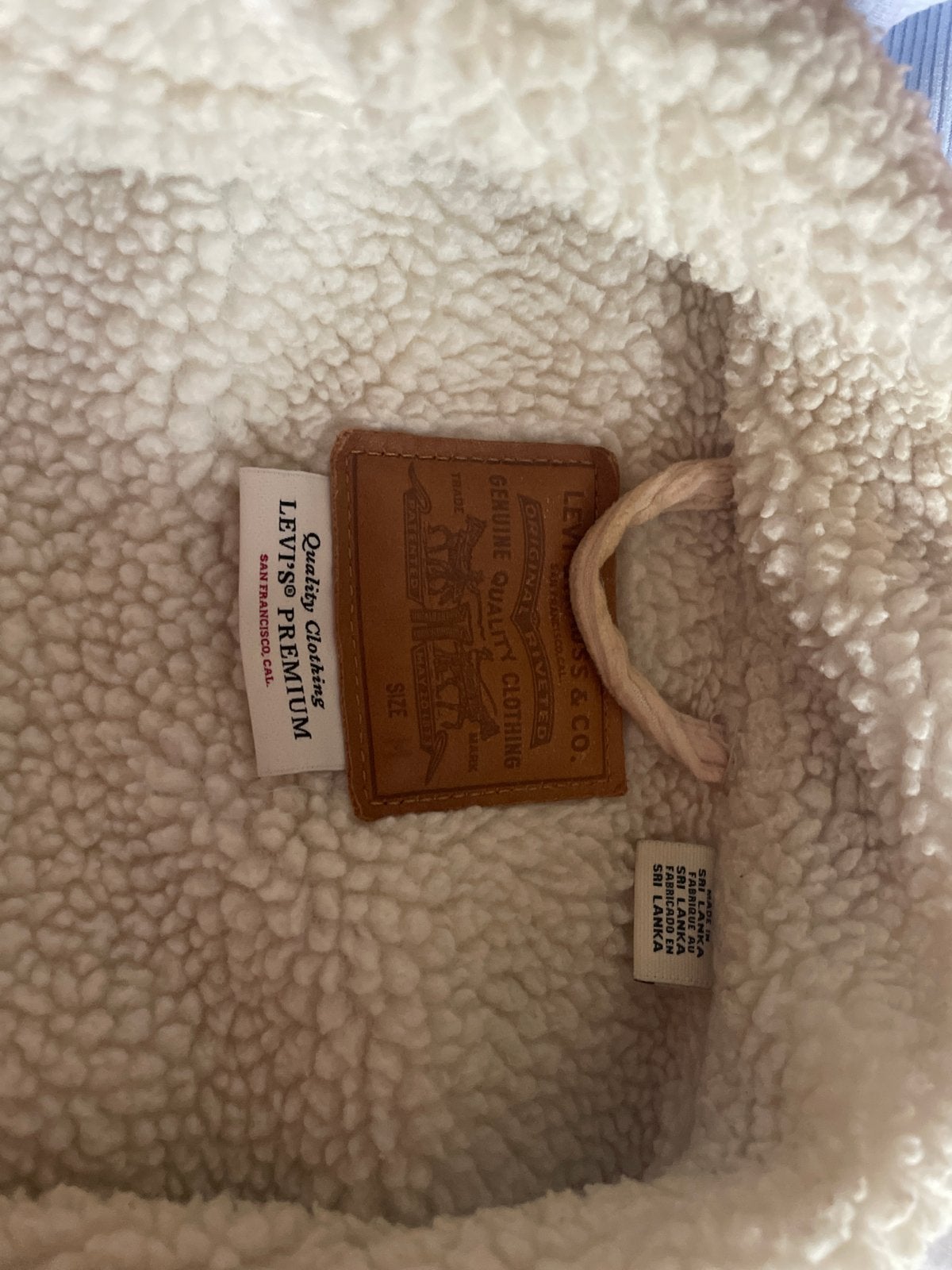 Levi's Premium Sherpa Corduroy Jas - Maat M, Ophalen of Verzenden, Zo goed als nieuw, Maat 38/40 (M), Beige