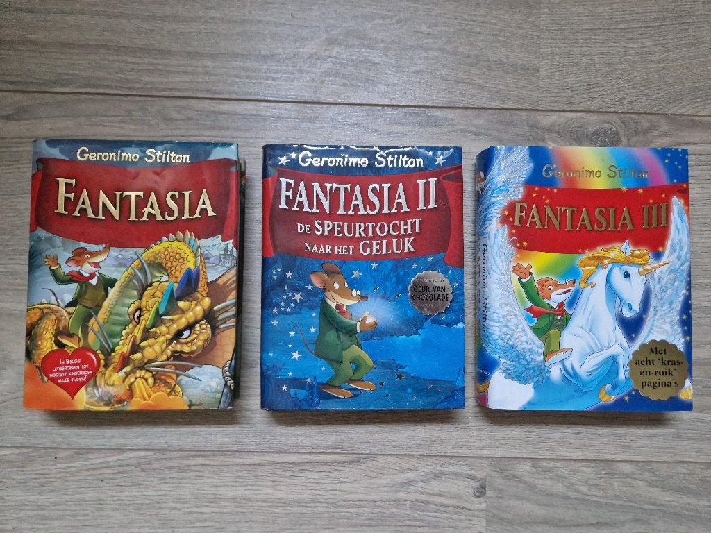 Boekenreeks Geronimo Stilton - Fantasia deel 1,2,3, Boeken, Ophalen, Zo goed als nieuw, Fictie algemeen