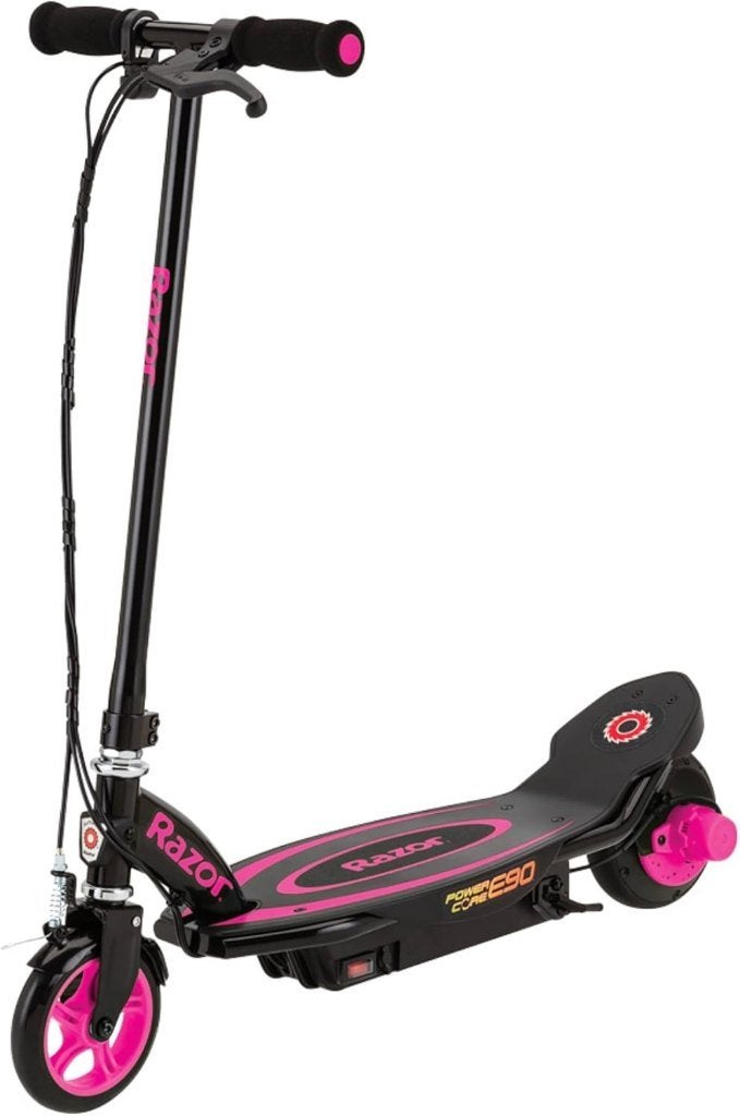 Razor E90 elektrische step, roza – in goede staat, Ophalen, Zo goed als nieuw, Elektrische step (E-scooter), Razor