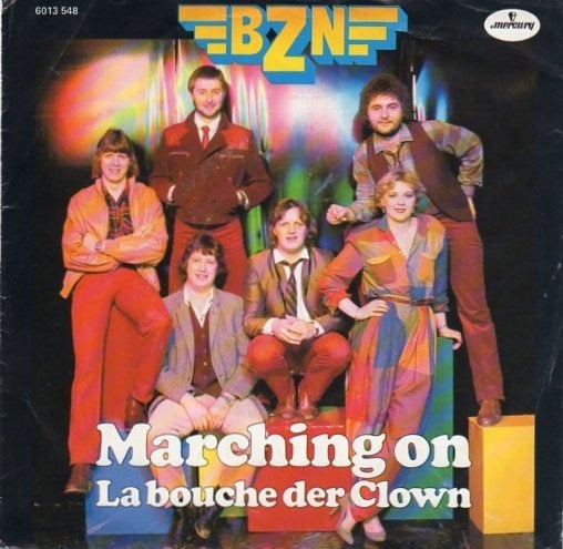 BZN – Marching On (1979), Cd's en Dvd's, Gebruikt, Fotohoes, 7 inch, Ophalen of Verzenden