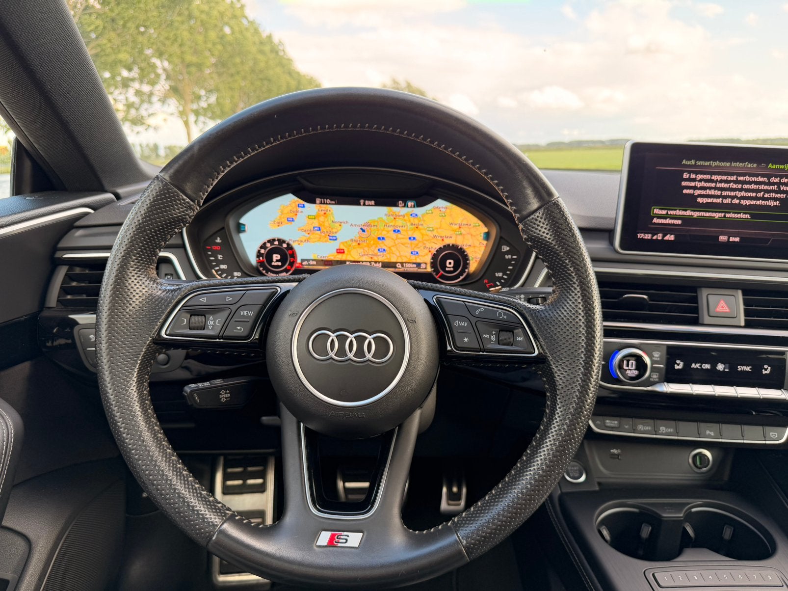 Audi A5 Sportback 40 TFSI| S line | Pano | Virtual Cockpit, Zwart, 1984 cc, Zwart, Particulier