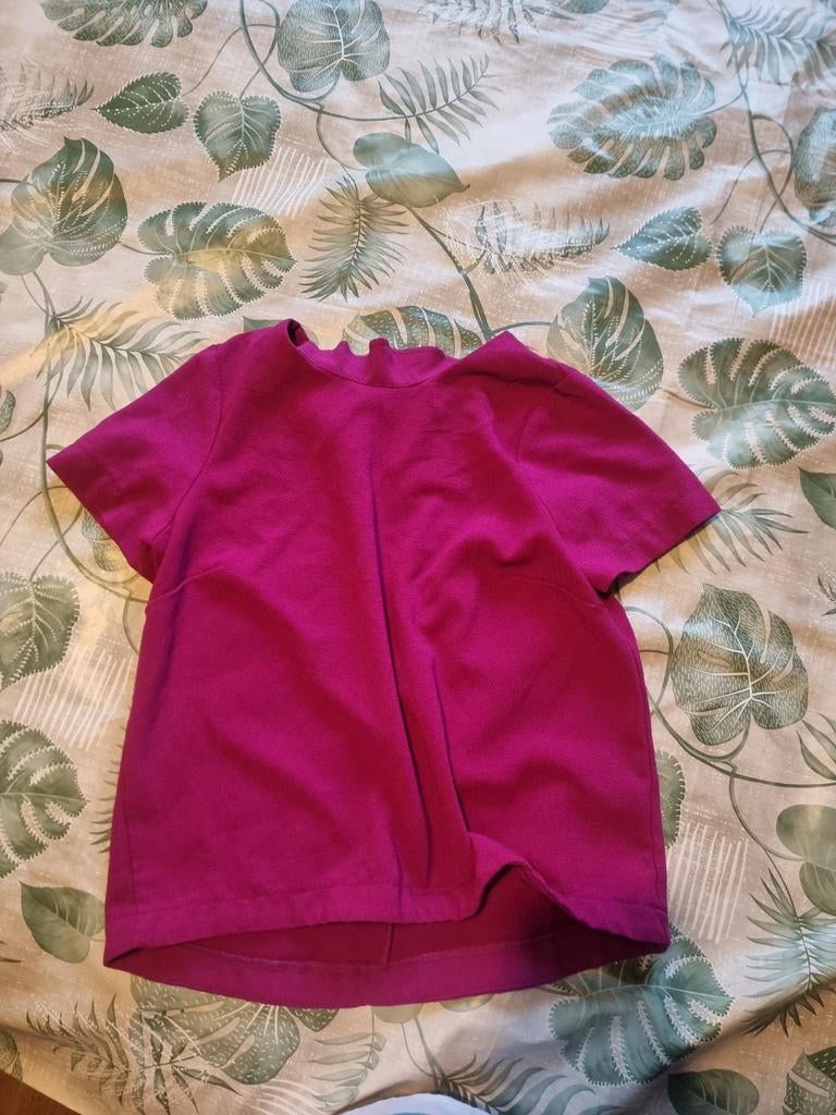 Fuchsia T-shirt met korte mouwen, Kleding | Dames, Maat 38/40 (M), Ophalen of Verzenden, Korte mouw, Roze
