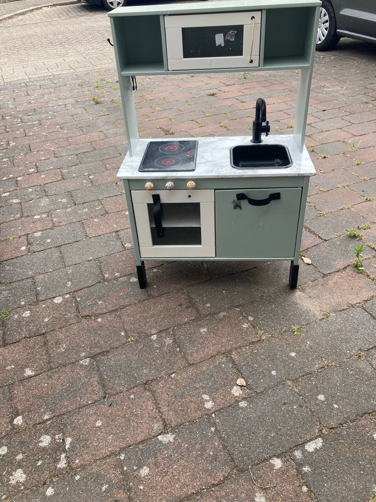 Houten Kinderkeuken met Schoolbordverf Achterzijde, Ophalen, Gebruikt, Hout, Speelkeuken