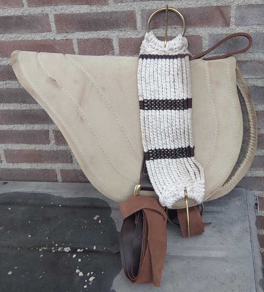 Horsemanship barebackpad suede leer met medisch vilt, Ophalen of Verzenden, Zo goed als nieuw, Beige