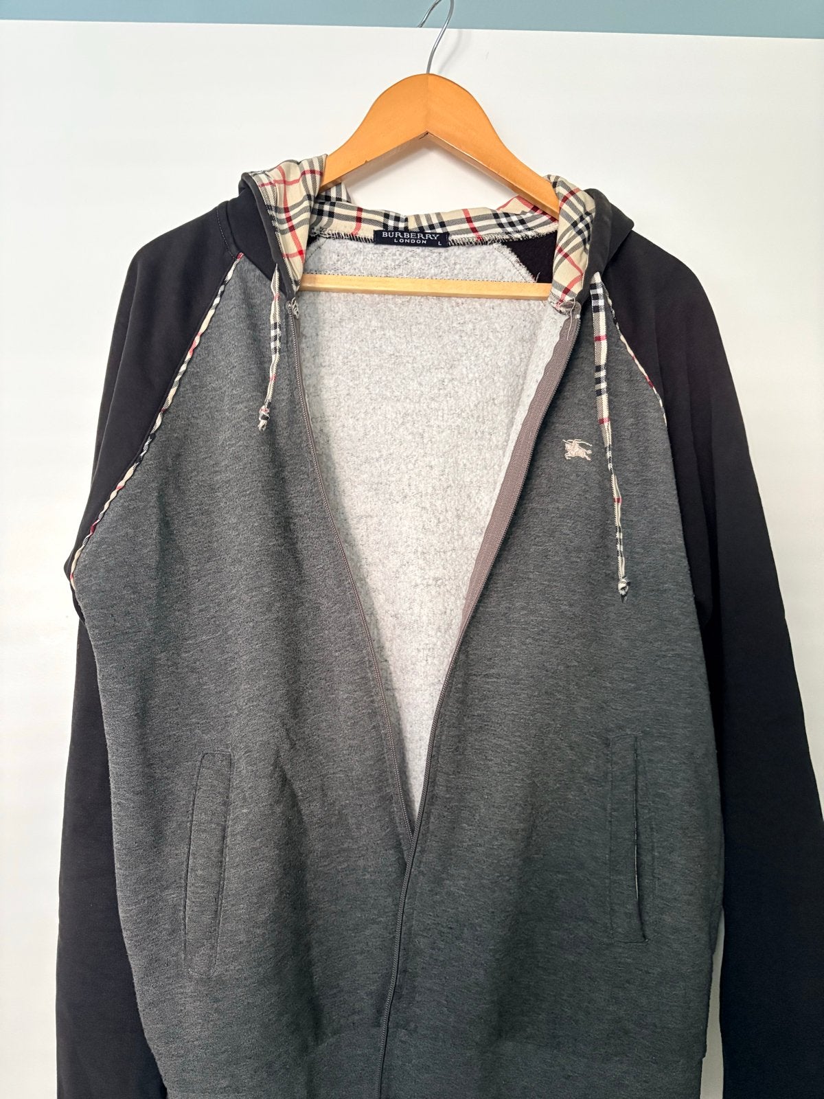 Burberry London Hoodie Maat L, Kleding | Heren, Ophalen of Verzenden, Gedragen, Maat 52/54 (L), Grijs