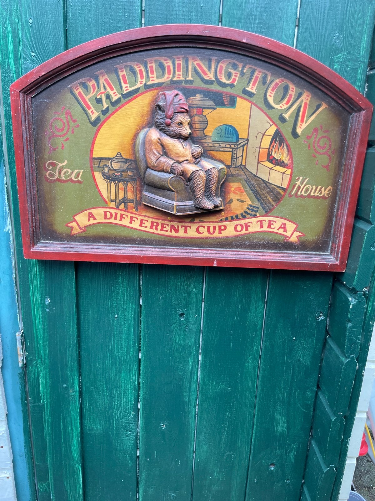 Vintage Paddington Tea House Wanddecoratie, Antiek en Kunst, Ophalen of Verzenden