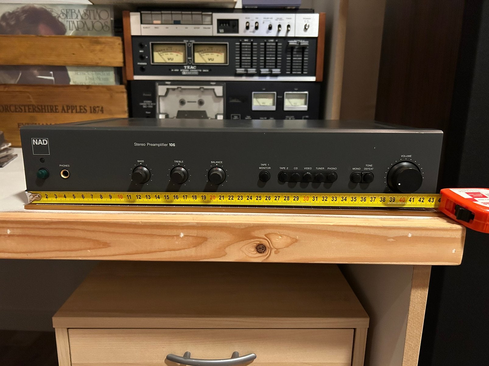 NAD Stereo Voorversterker 106 - Uitstekende Staat, Overige merken, Ophalen of Verzenden, Zo goed als nieuw, Minder dan 60 watt
