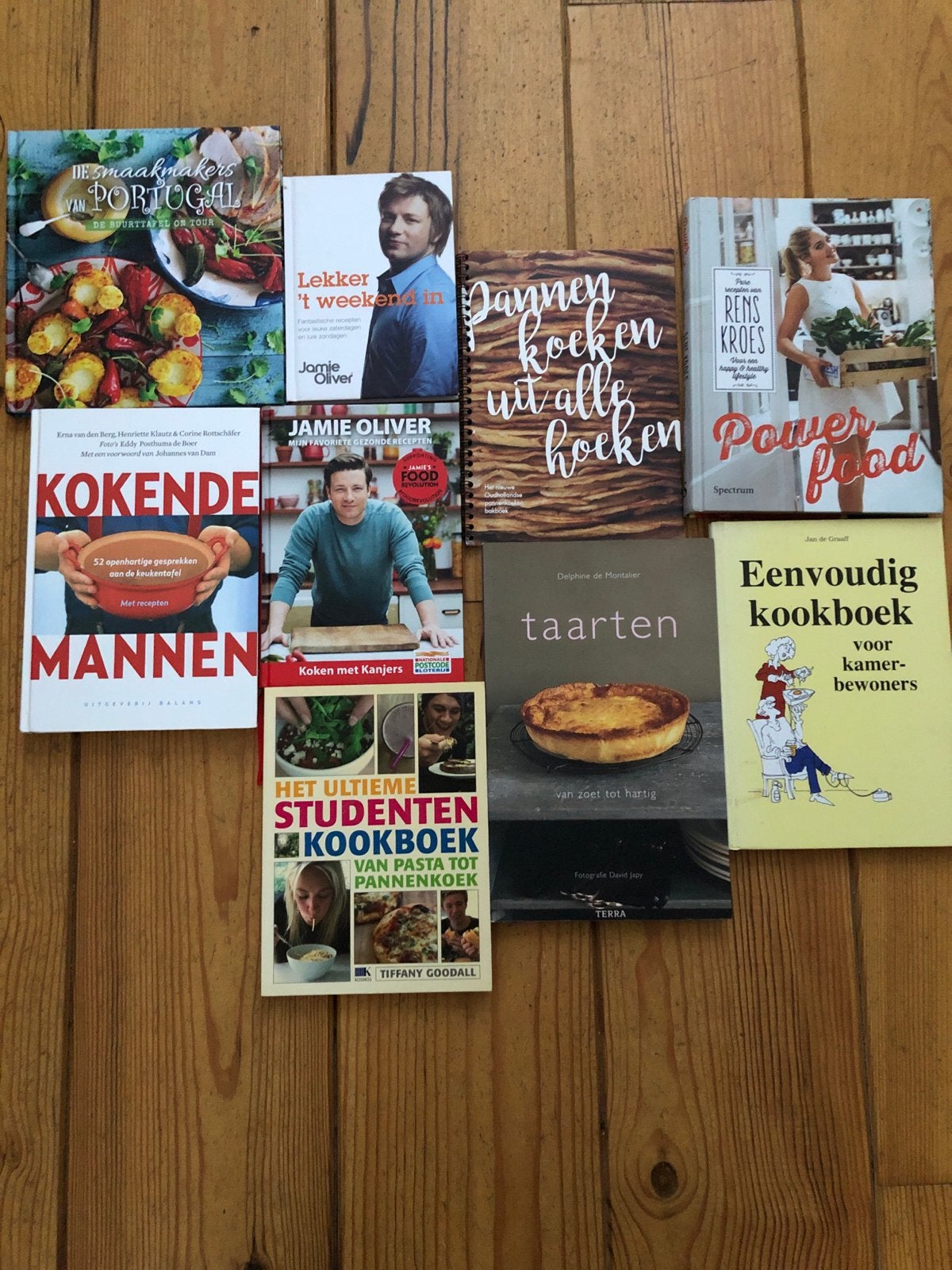 Diverse Kookboeken: Jamie Oliver, Power Food, Taarten & meer, Boeken, Kookboeken, Gelezen, Hoofdgerechten, Ophalen of Verzenden