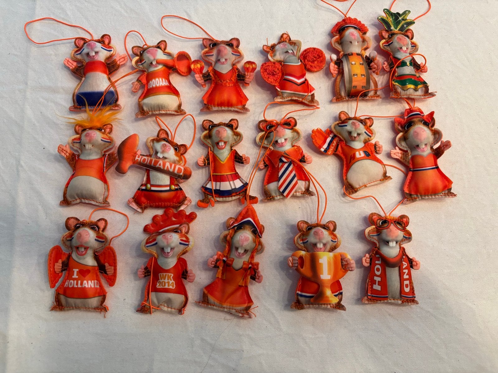 Oranje Holland AH Hamsters WK/EK 17 Set stuks!, Albert Heijn, Ophalen of Verzenden