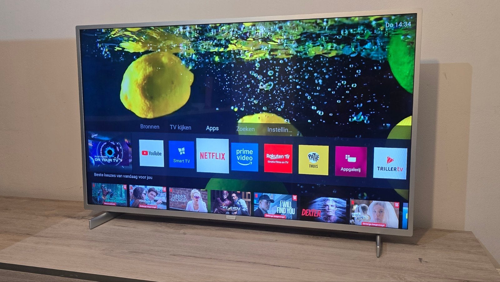 Philips Smart Tv 43inch 110cm Wifi YouTube Netflix app store, Cd's en Dvd's, Alle leeftijden, Ophalen of Verzenden, Zo goed als nieuw