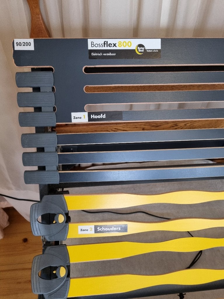 2 bedden., Ophalen, Bruin, Tweepersoons, 200 cm