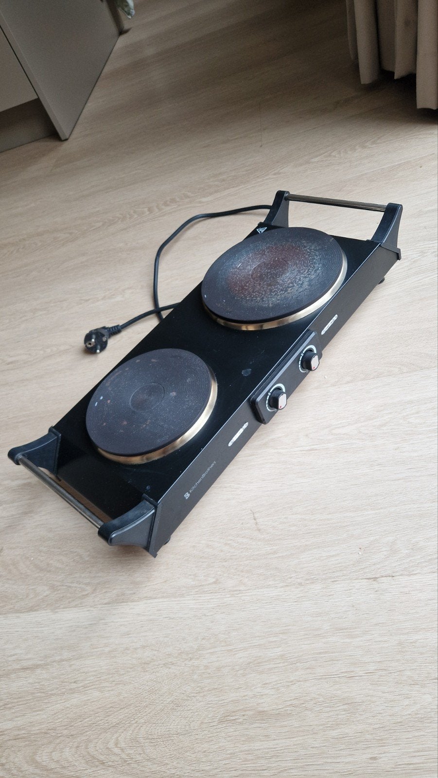Elektrische kookplaat / kookstel, Gebruikt, 3 kookzones of minder, Ophalen of Verzenden, Vrijstaand