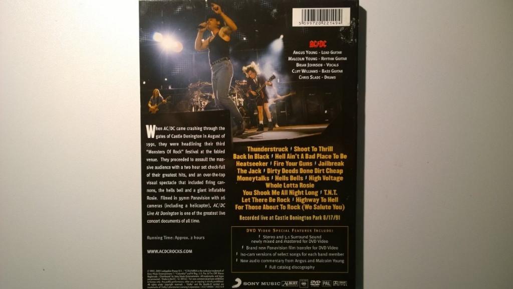 AC-DC - Live At Donington (DVD), Alle leeftijden, Ophalen of Verzenden, Zo goed als nieuw, Muziek en Concerten