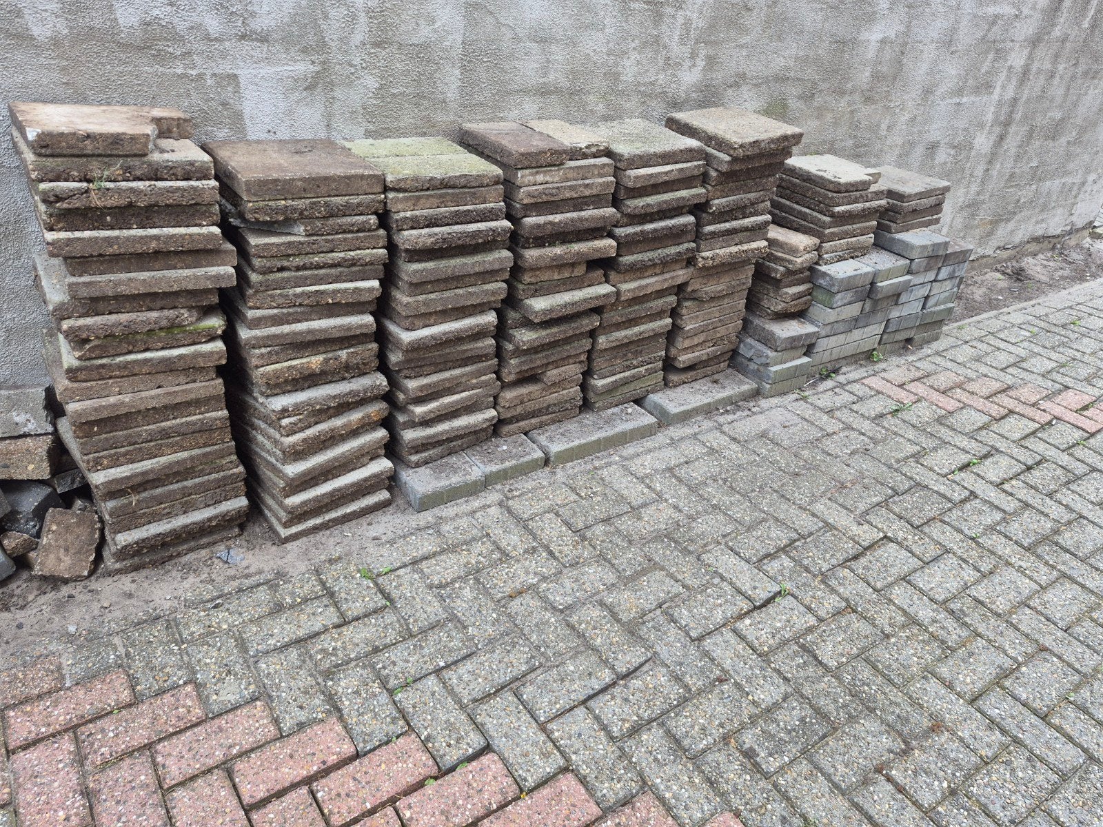 Terrastegels, Tuin en Terras, Tegels en Klinkers, Ophalen, Gebruikt, Beton, Terrastegels