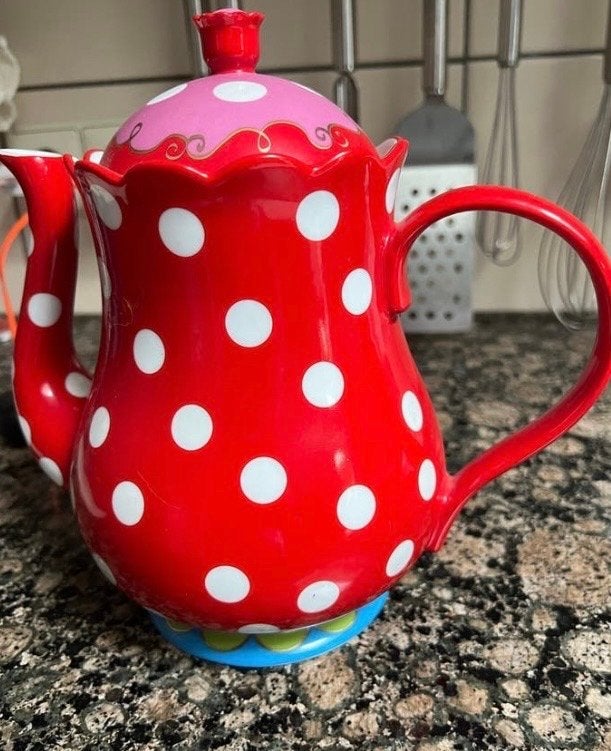 Oily Servies: Theepot, Bekers en Peper- en Zoutstel, Ophalen, Overige merken, Keramiek, Zo goed als nieuw