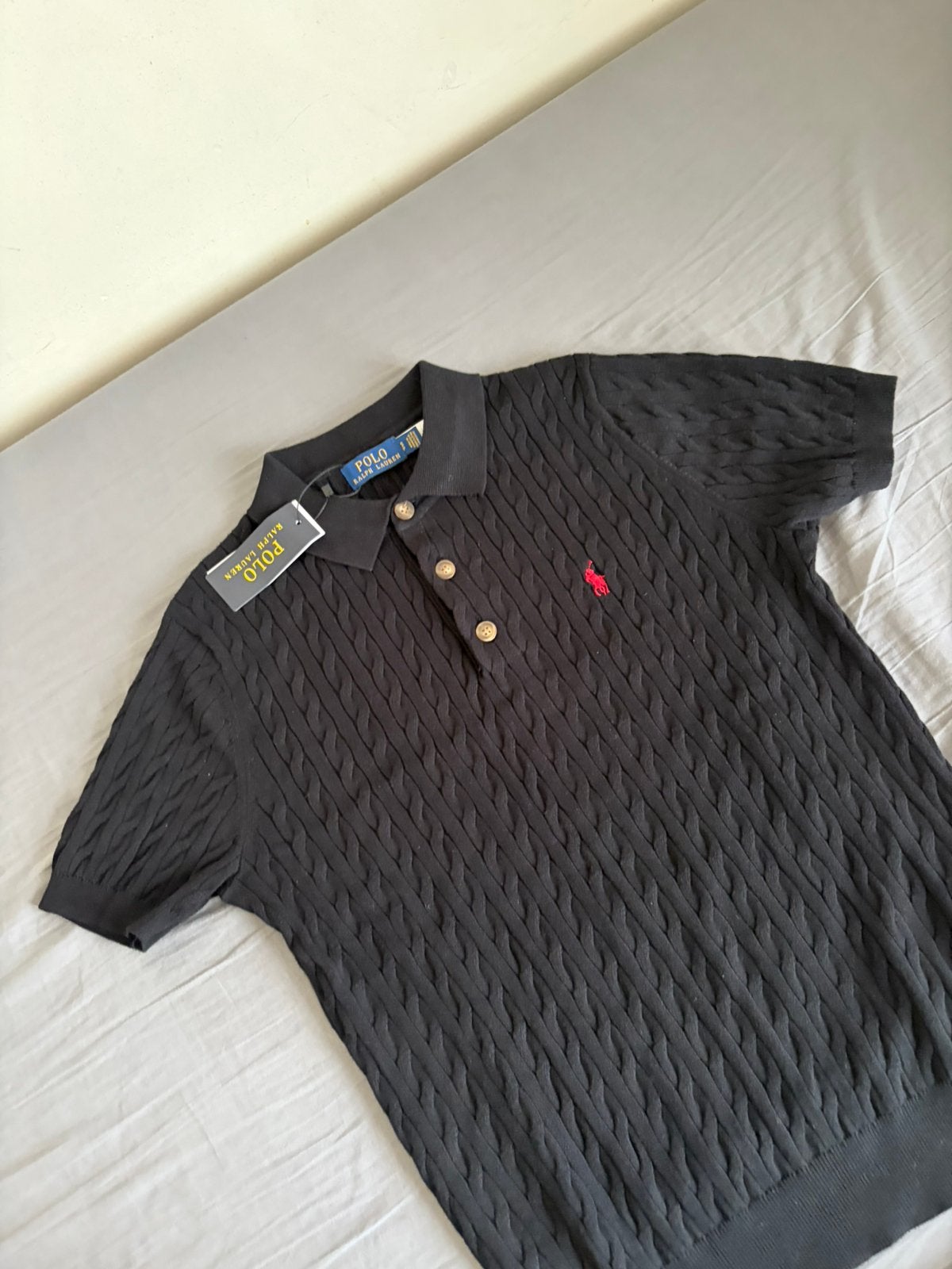 Ralph lauren polo, Verzenden, Zo goed als nieuw, Maat 46 (S) of kleiner, Zwart