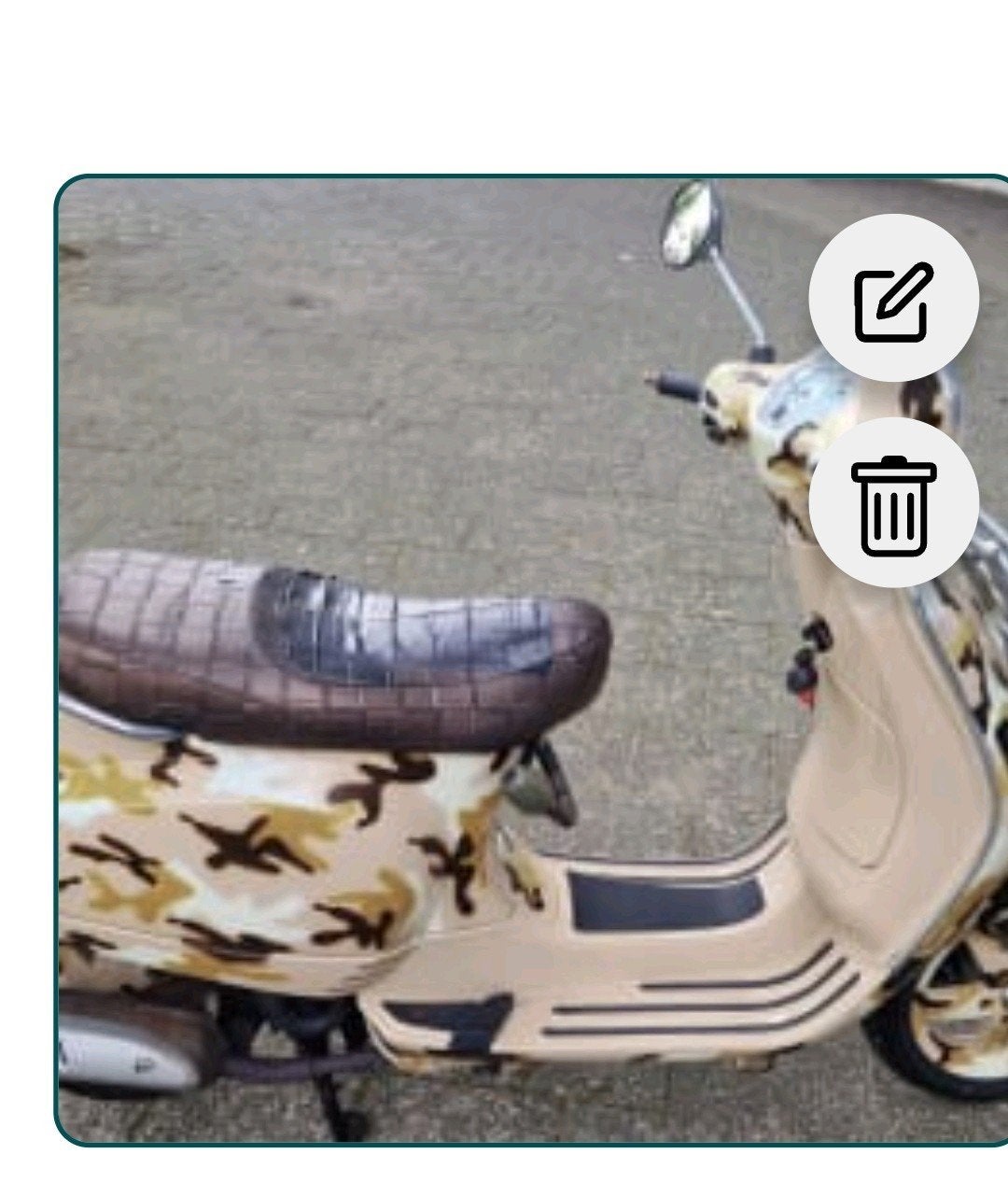Vespa C38 LX Camouflage Scooter - Unieke Custom Look, Ophalen, Gebruikt, Benzine, Vespa