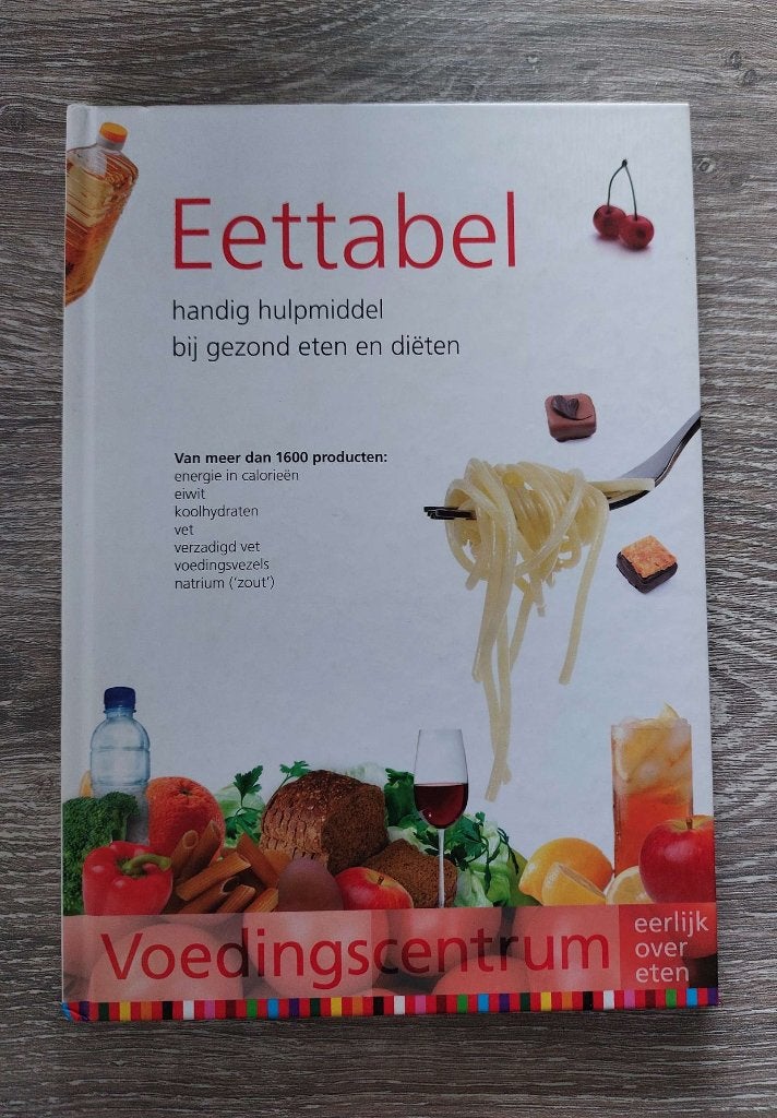 Eettabel Handig hulpmiddel bij gezond eten en diëten, Ophalen of Verzenden, Zo goed als nieuw, Dieet en Voeding, Stichting Voedingscentrum Nederland