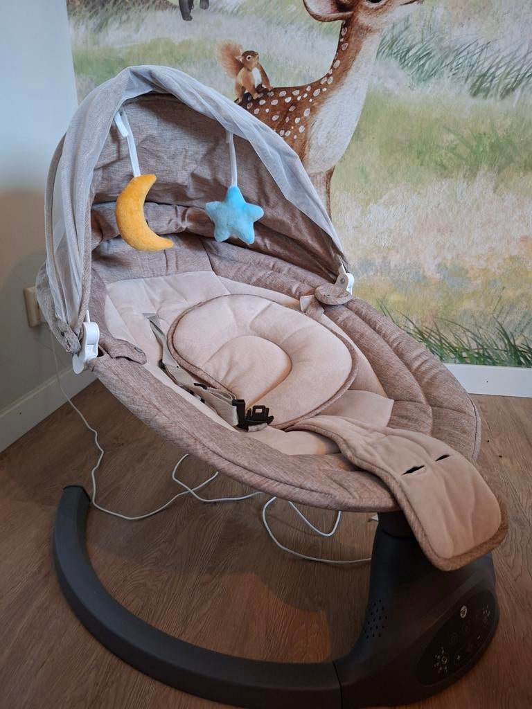 Automatische wipstoel met muziek, Kinderen en Baby's, Wipstoeltjes, Verstelbaar, Wipstoel, Zo goed als nieuw, Ophalen