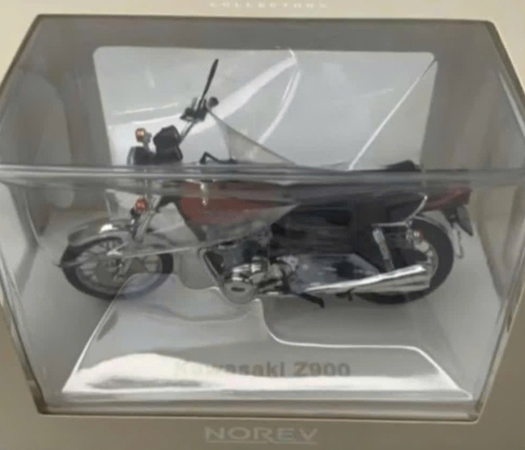 Kawasaki Z900 1973 Bruin / Oranje 1:18 NOREV REF. 182031, Hobby en Vrije tijd, Modelauto's | 1:18, Ophalen of Verzenden, Nieuw