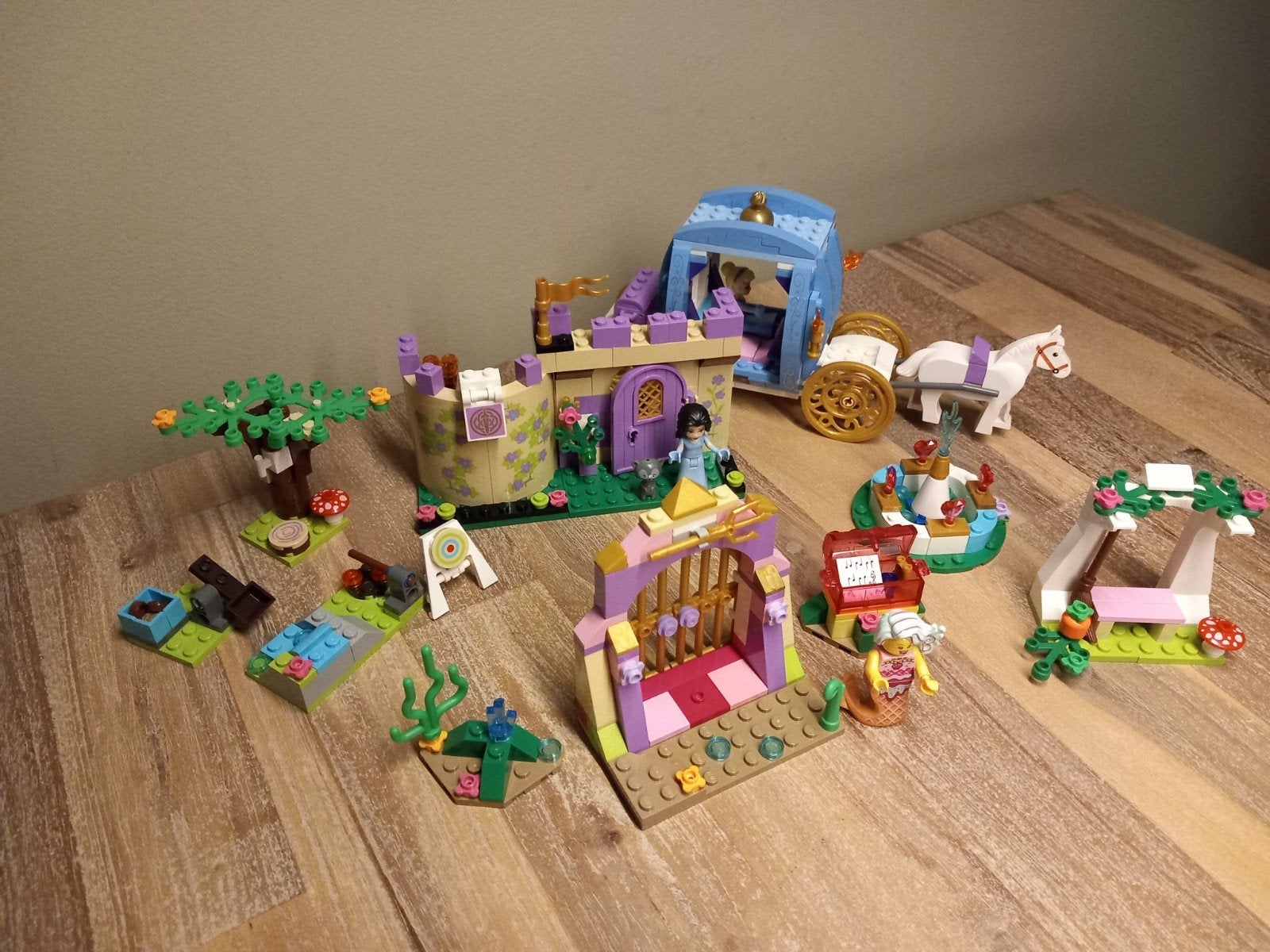 3x LEGO Disney Princess: Ariël, Assepoester, Brave, Ophalen, Gebruikt, Lego, Disney