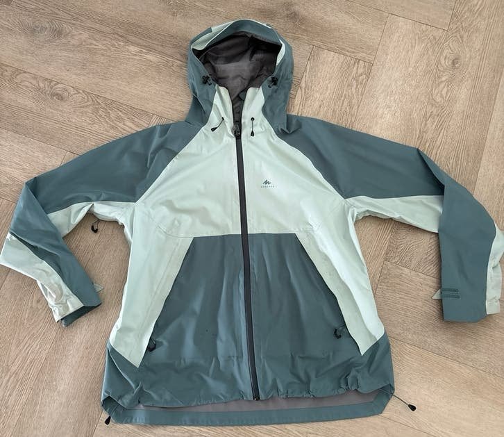 Quechua outdoorjas wandeljas - Maat XL, Ophalen of Verzenden, Zo goed als nieuw, Maat 46/48 (XL) of groter, Groen
