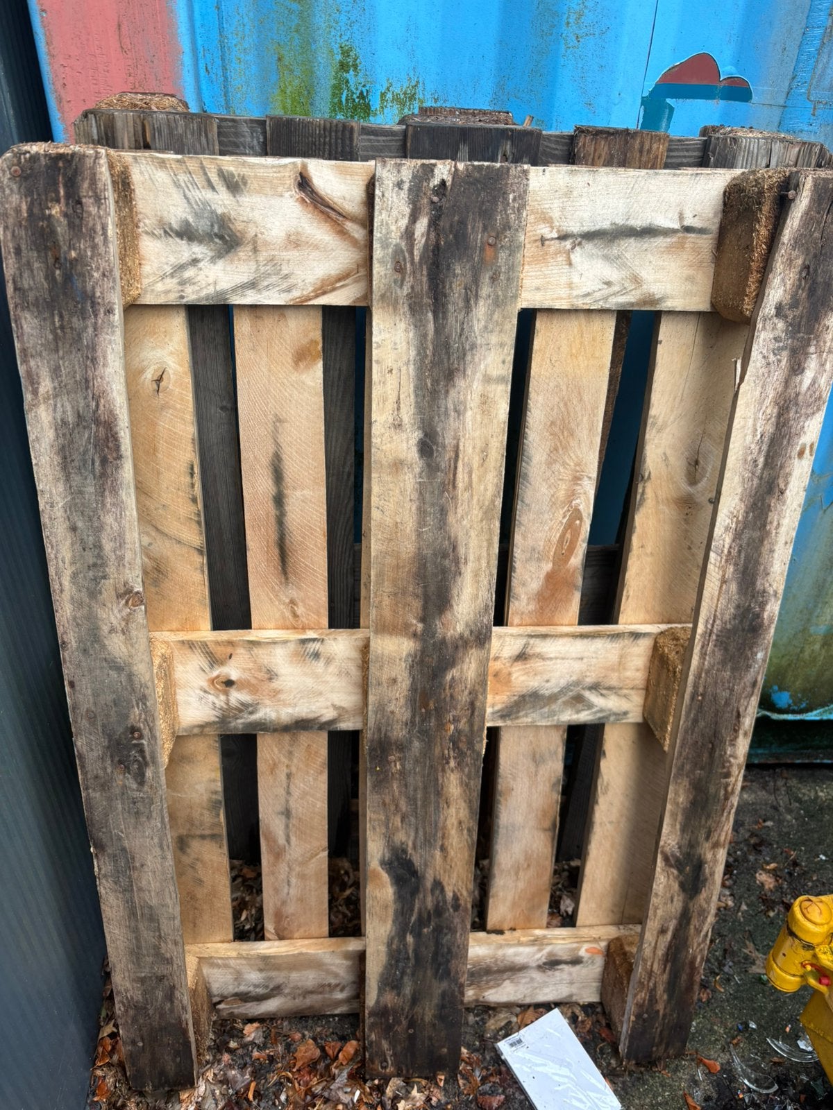 Twee pallets, Doe-het-zelf en Verbouw, Hout en Planken, Ophalen, Zo goed als nieuw, Pallet, Minder dan 200 cm