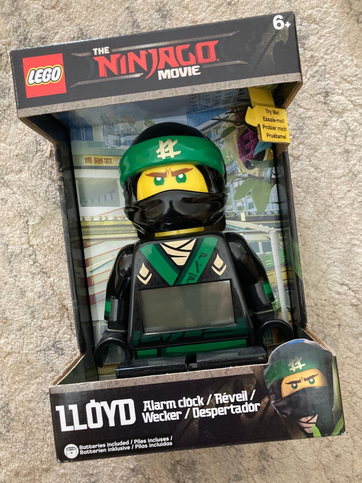 Lego 9009204 WB The Ninjago Movie / Lloyd - Alarm klok (new), Compleet, Lego, Overige typen, Nieuw