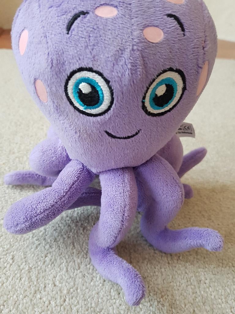 Knuffel inktvis paars disney kinder knuffels pluche, Kinderen en Baby's, Speelgoed | Knuffels en Pluche, Verzenden, Zo goed als nieuw