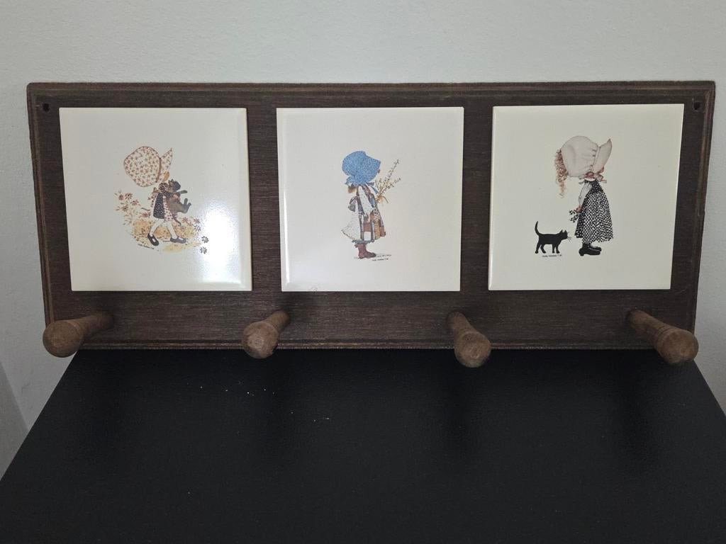 Vintage kapstok Holly Hobbie, rekje, Ophalen of Verzenden