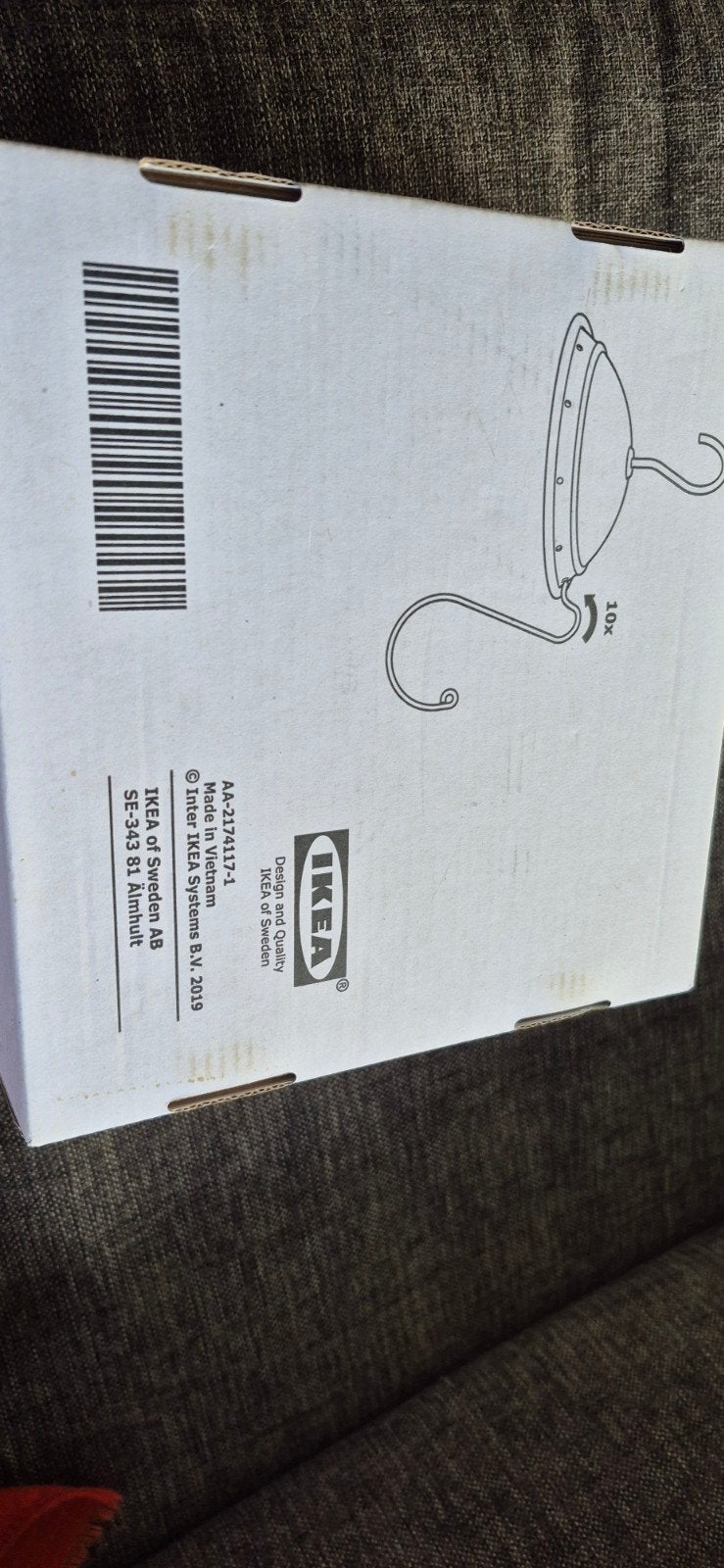 IKEA BORSTAD kledinghanger/sjaalrek - Nieuw in verpakking, Ophalen of Verzenden, Nieuw, Zwart, Metaal