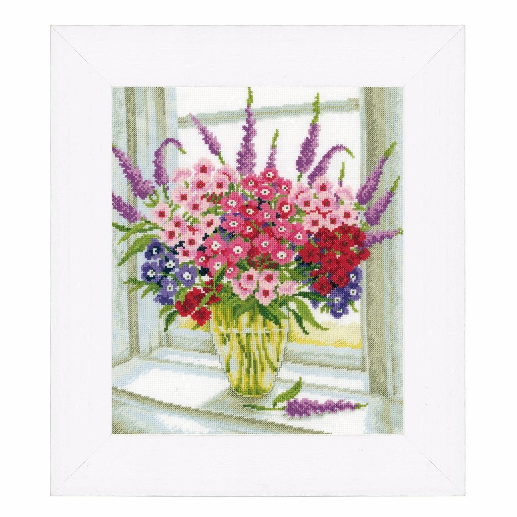 Borduurpakket Vaas met bloemen 70323, Geen, Geen, Nieuw, Ophalen of Verzenden