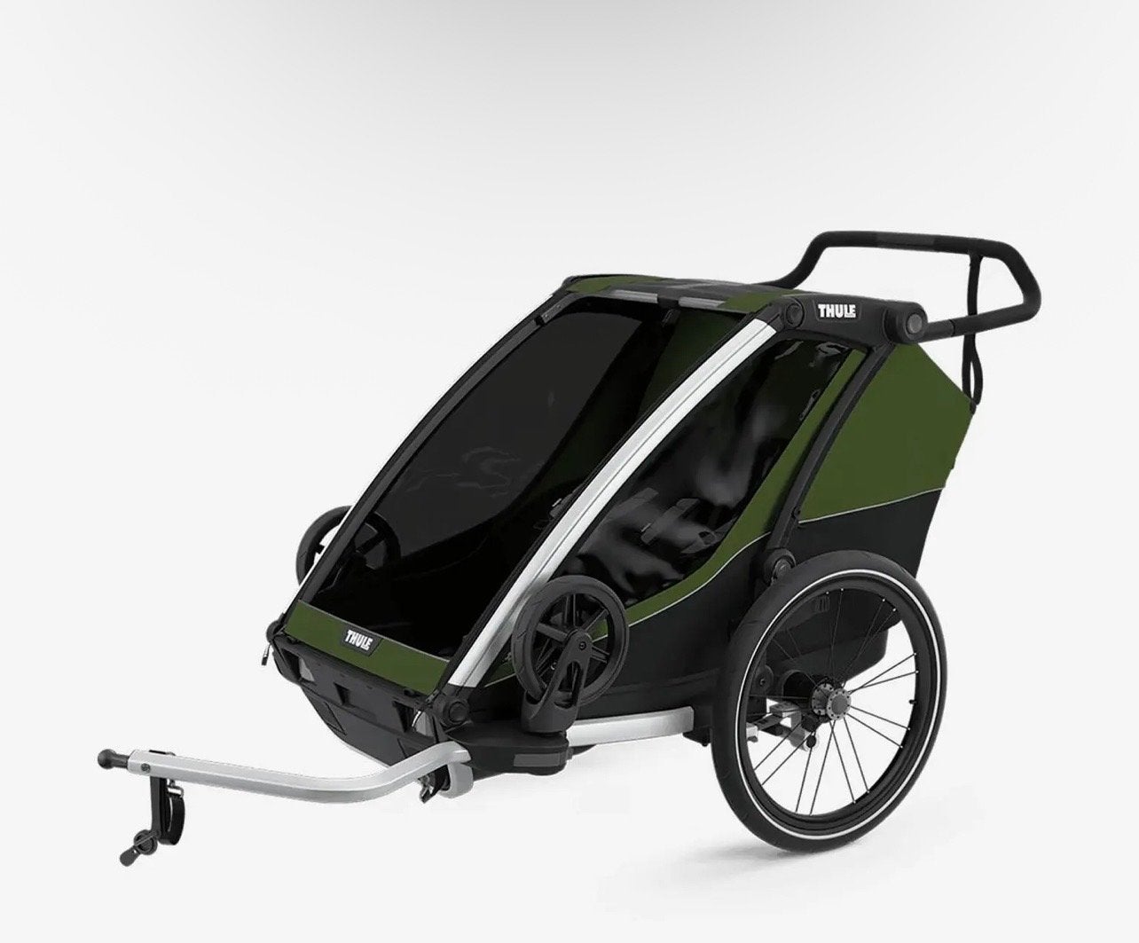 Thule Chariot Cab 2-persoons fietskar en kinderwagen, Duowagen, Zo goed als nieuw, Ophalen, Kinderwagen