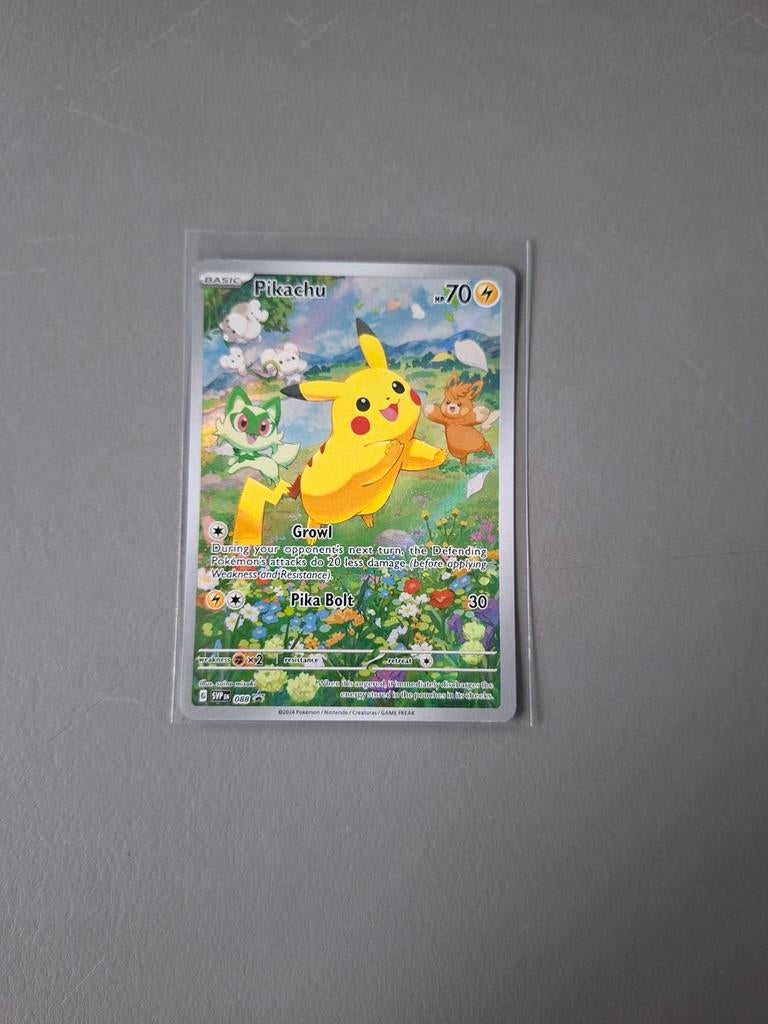 Pokemon kaart pikachu 088 promo, Ophalen of Verzenden, Nieuw, Losse kaart, Foil