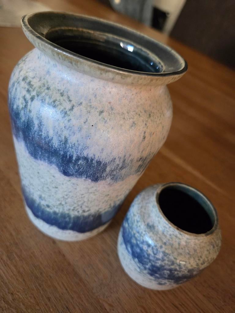 Judy Schoffel Keramiek Vaas en Potje - Uniek Handwerk, Antiek en Kunst, Ophalen of Verzenden