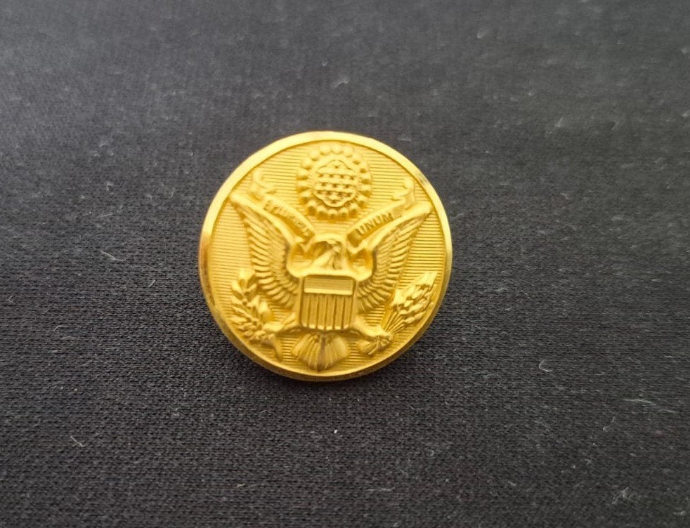 Originele Amerikaanse uniformknoop –, Ophalen, Landmacht, Amerika, Embleem of Badge