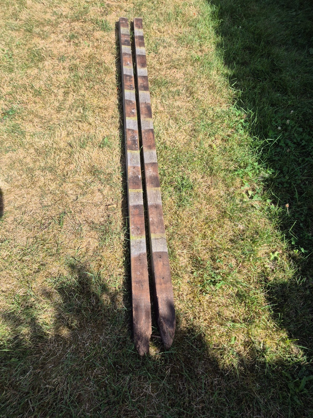 Hard houten palen 6x6, Ophalen