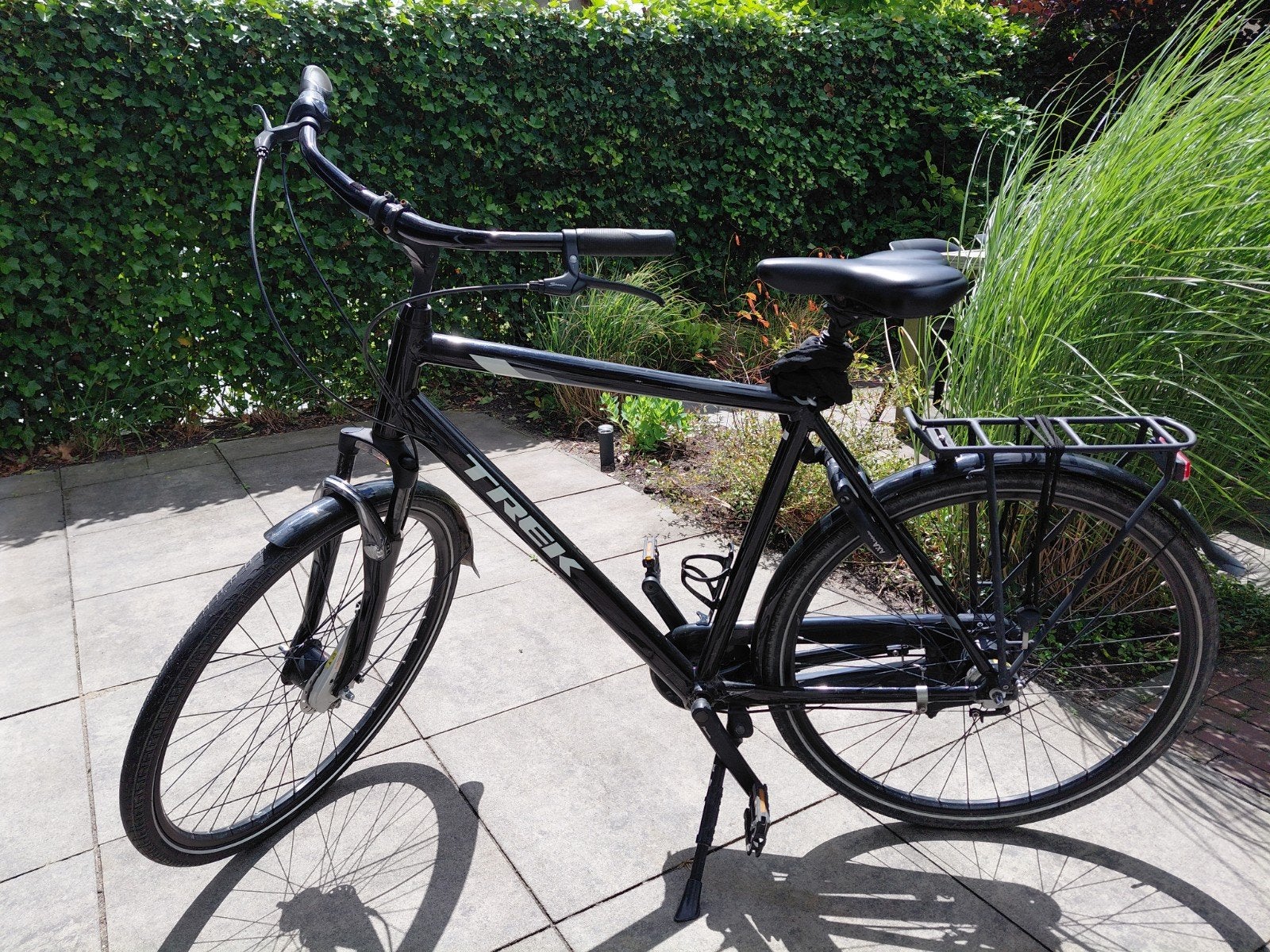Trek herenfiets met 7 versnellingen, Fietsen en Brommers, Fietsen | Heren | Herenfietsen, Velgrem, Versnellingen, Zo goed als nieuw