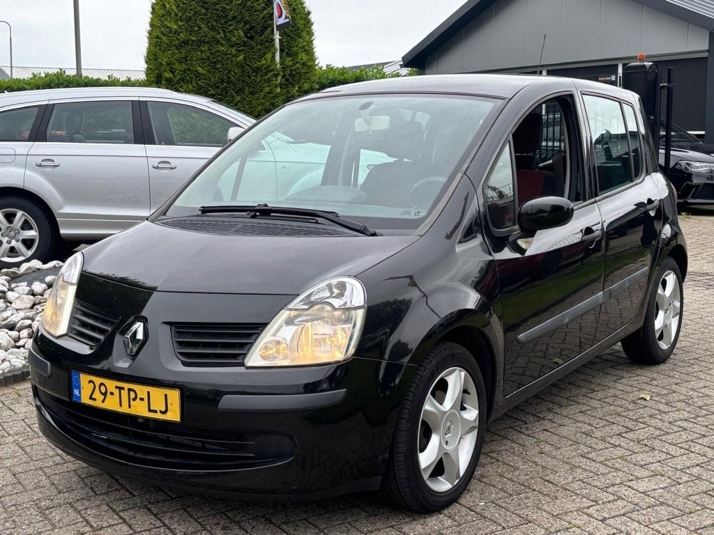 Renault Modus 1.6-16V Dynamique (bj 2007, automaat), Auto's, Renault, Metallic lak, Gebruikt, 4 cilinders, Zwart