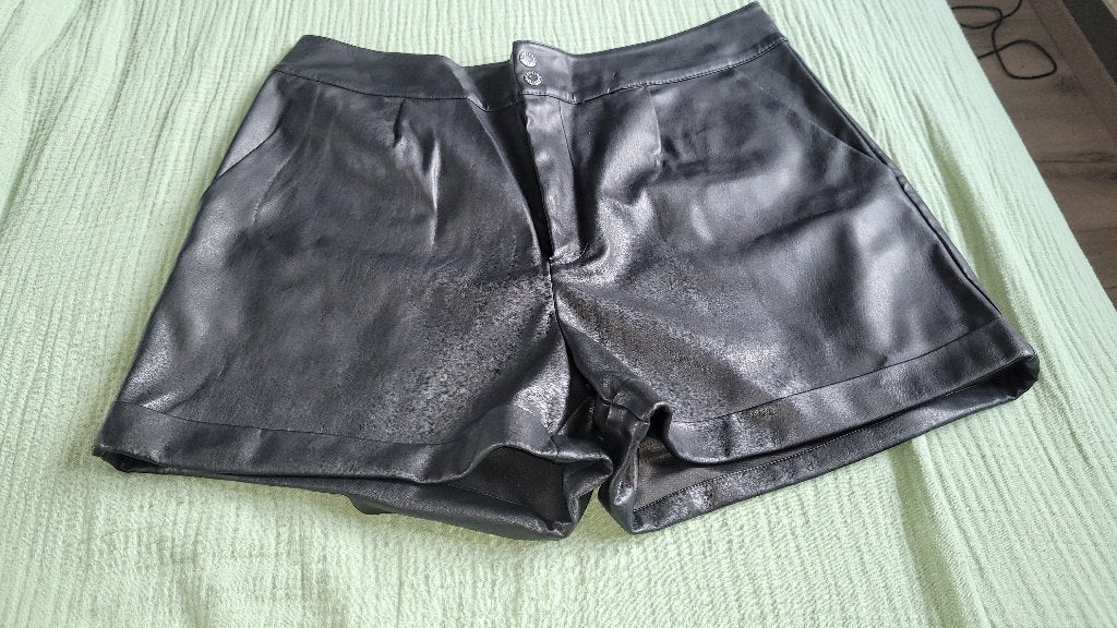 Korte nepleren zwarte broek mt.XL, Kort, Seven Sisters, Zwart, Maat 46/48 (XL) of groter