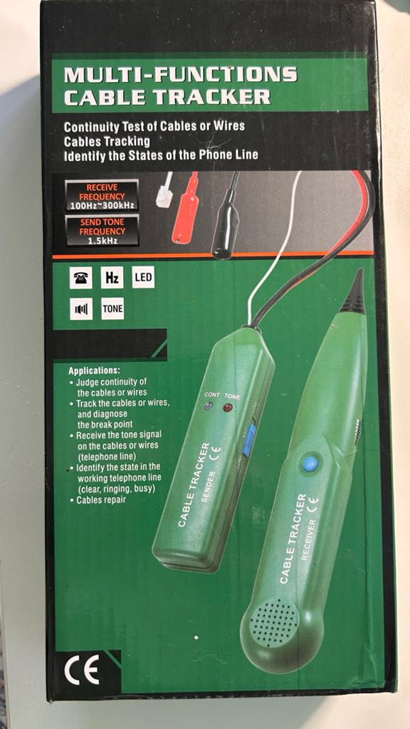 Multifunctionele Kabeltracker - Netwerk & Telefoon Tester, Ophalen of Verzenden, Nieuw, Snoer of kabel