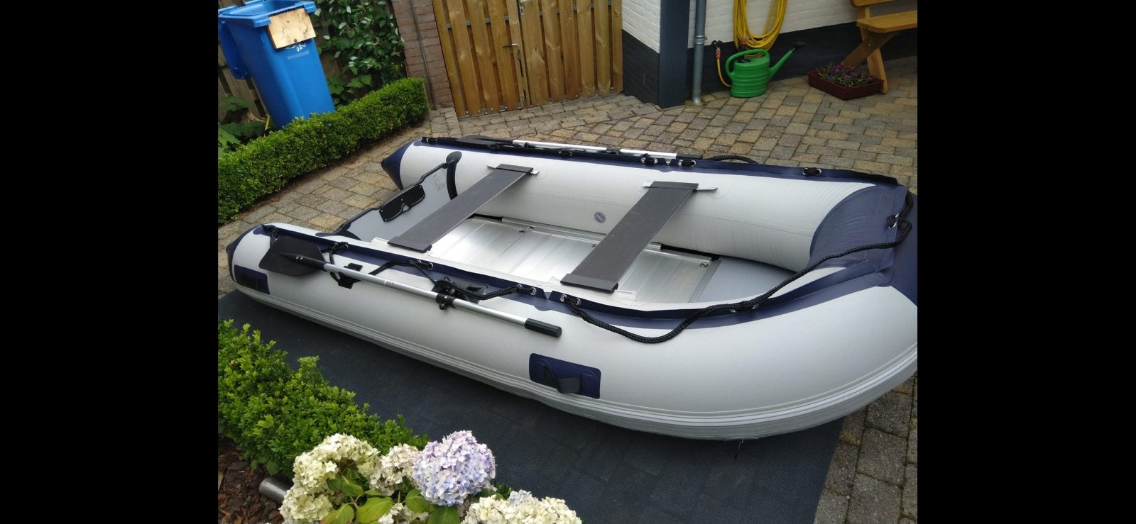 Nieuwe rubberboot 3.20 mtr , alu vloer plus kiel, Ophalen, Aluminium, Nieuw, Peddels