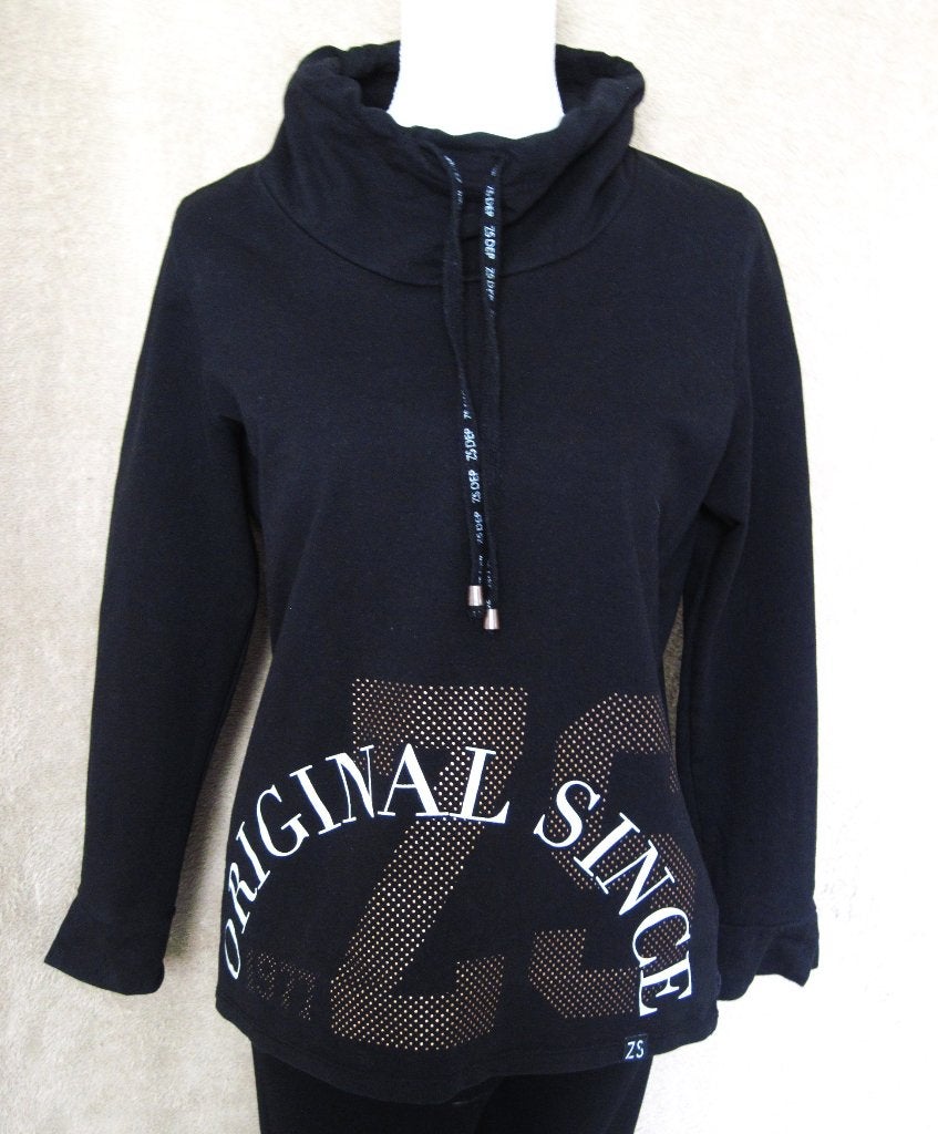 qbl  LEUK DAMES SHIRT van ZOSO Maat:S/M, Kleding | Dames, Ophalen of Verzenden, Zo goed als nieuw, Maat 38/40 (M), Zwart